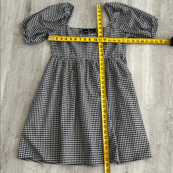 Tuckernuck Pomander Place Abigail Gingham Plaid Black White Dress Womens Medium - Picture 6 of 14